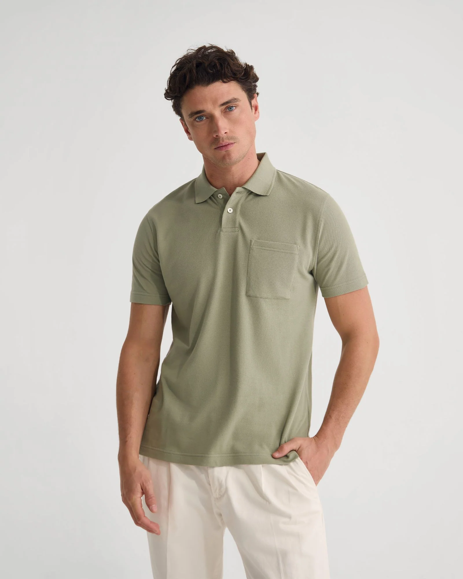 Theo Organic Cotton Pique Polo - Image 11