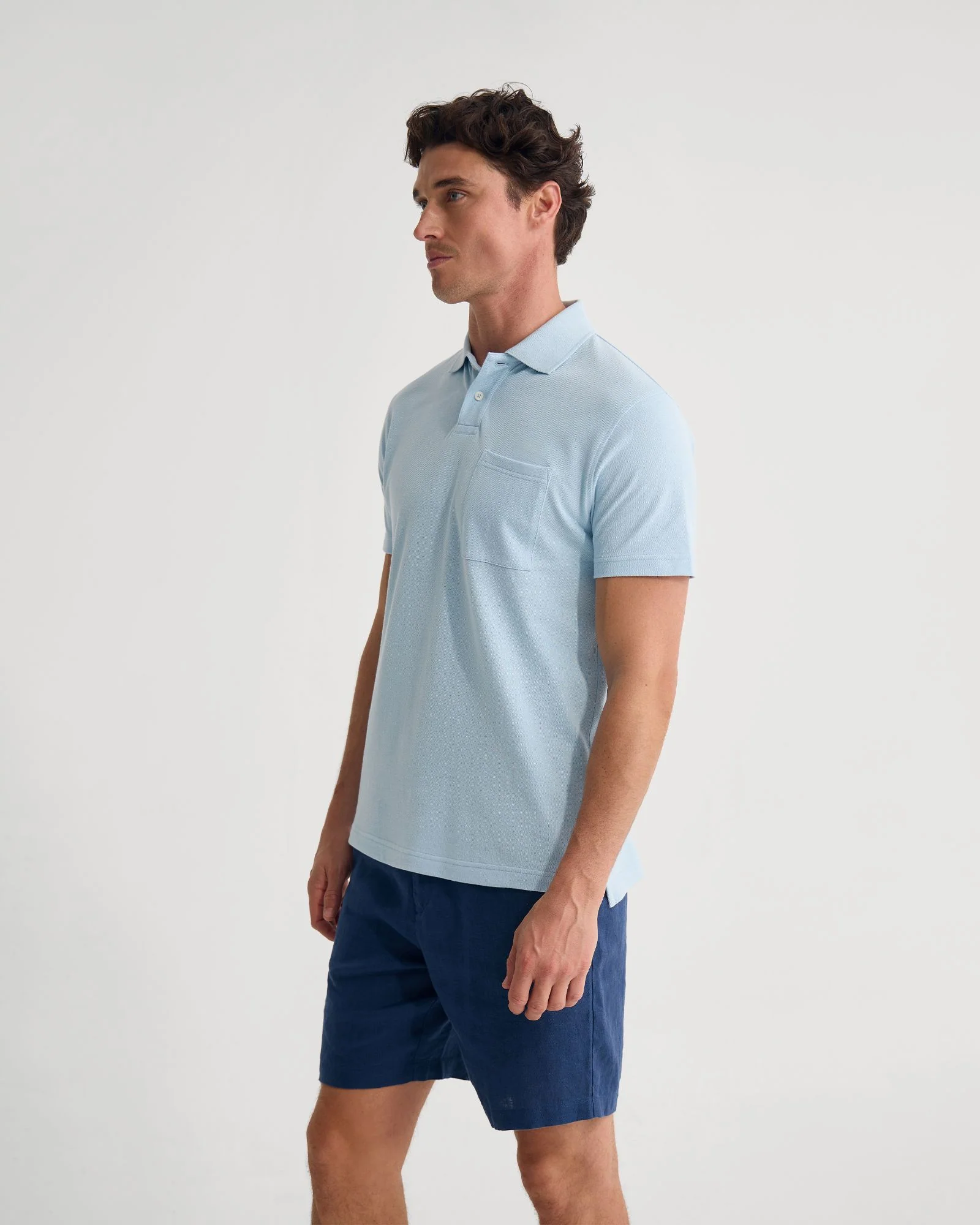 Theo Organic Cotton Pique Polo - Image 2
