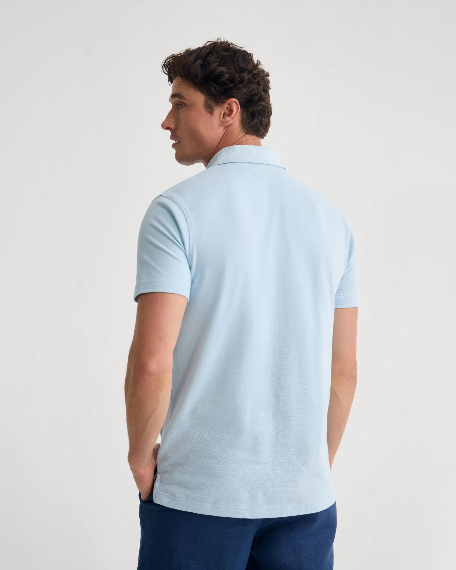 Theo Organic Cotton Pique Polo - Image 3