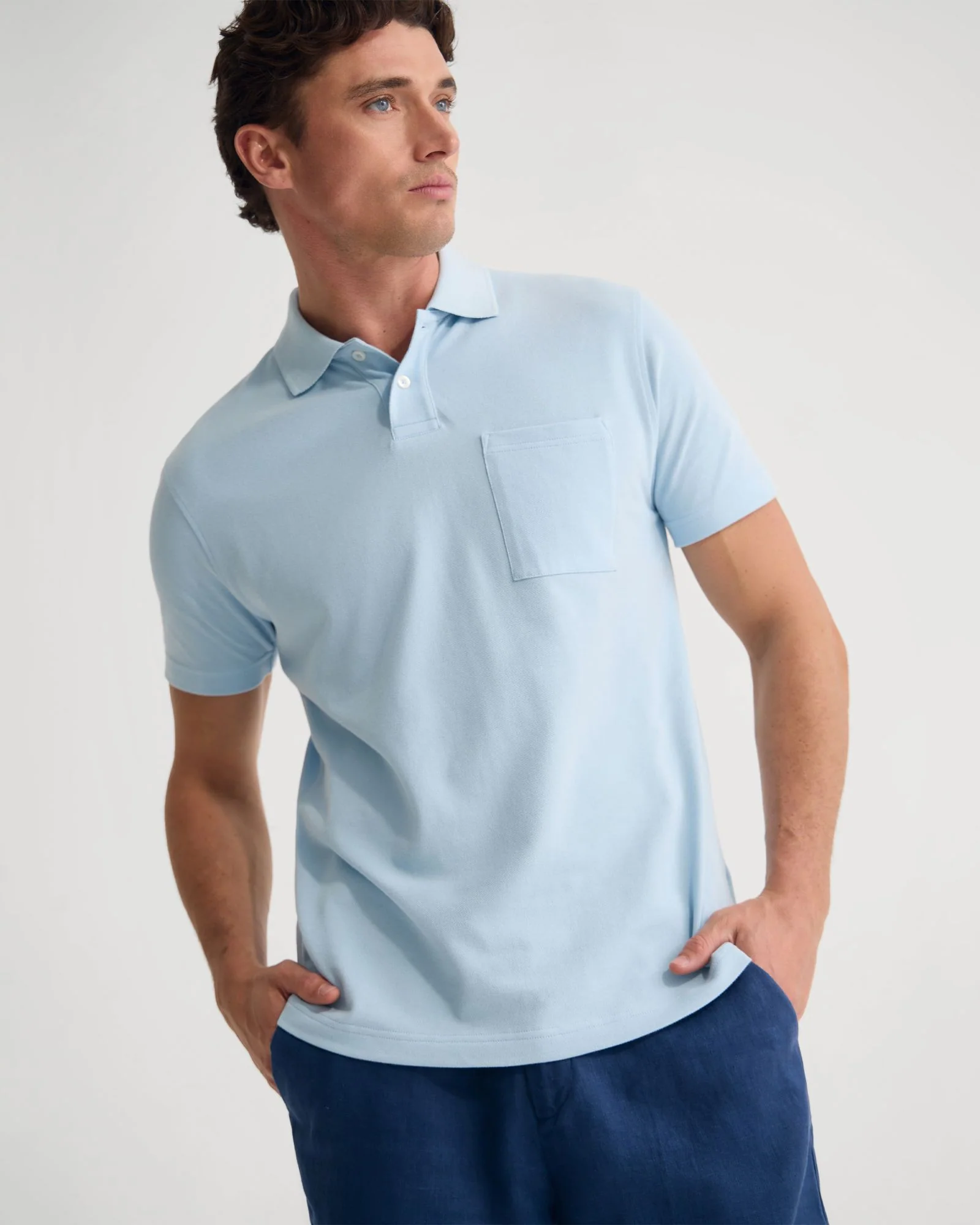 Theo Organic Cotton Pique Polo - Image 4