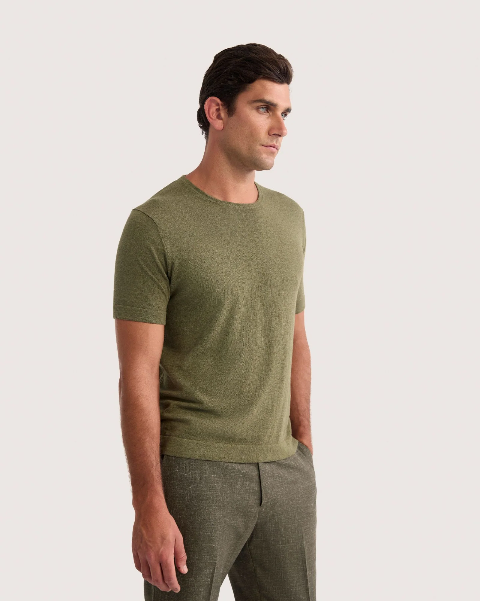 Theodore Crew Neck Knitted T-Shirt - Image 3