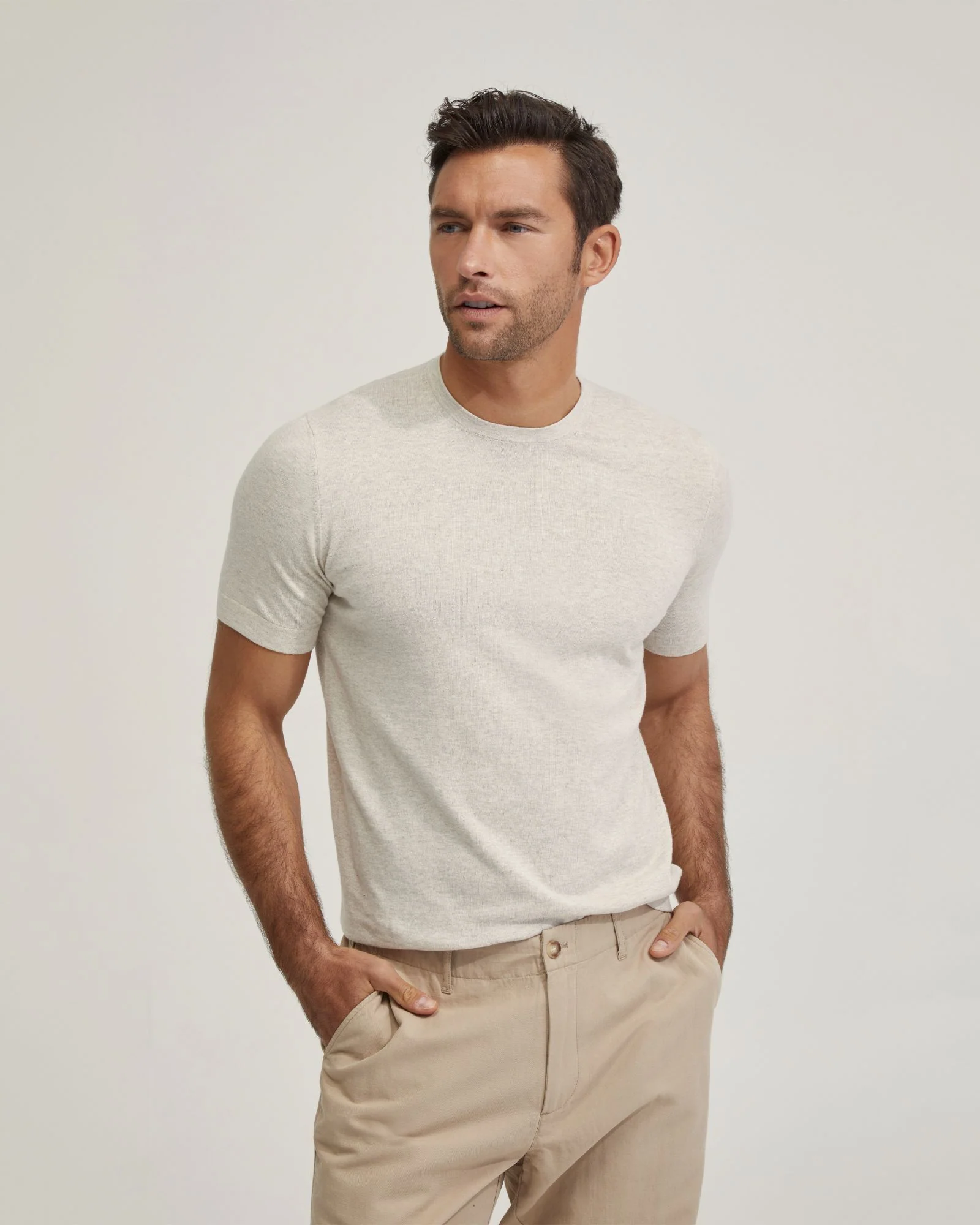 Theodore Crew Neck Knitted T-Shirt - Image 11