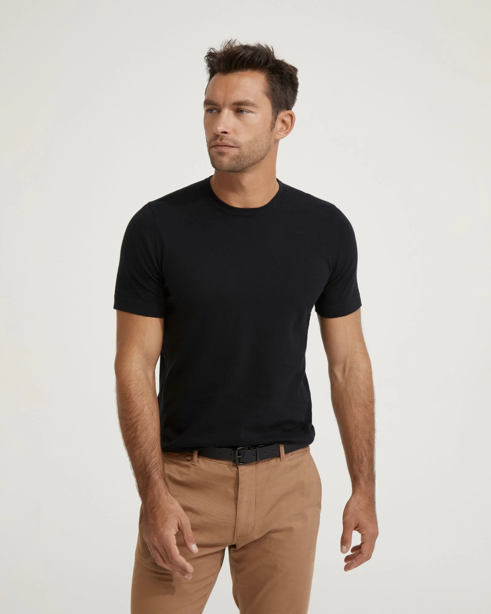 Theodore Crew Neck Knitted T-Shirt - Image 13