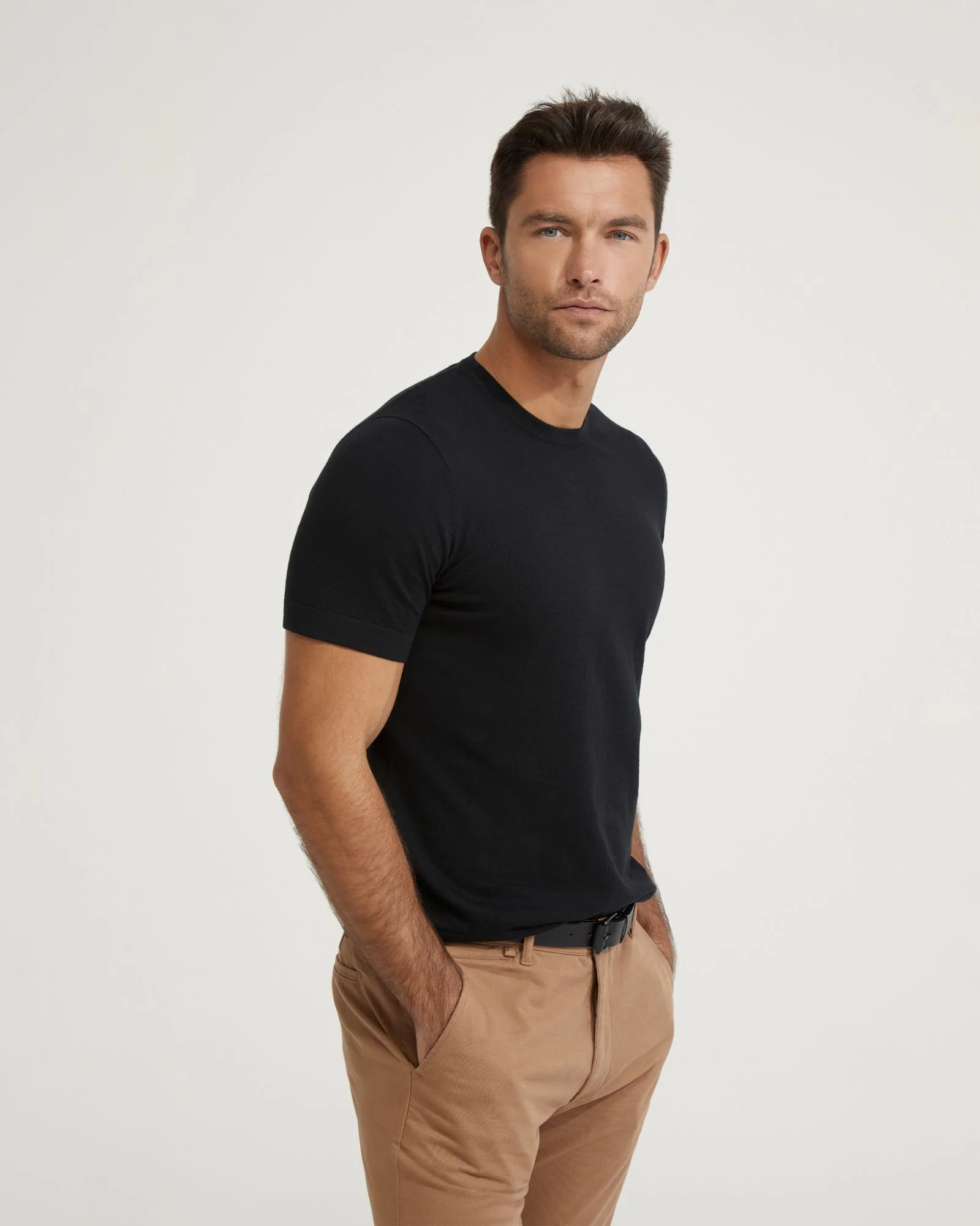 Theodore Crew Neck Knitted T-Shirt - Image 14