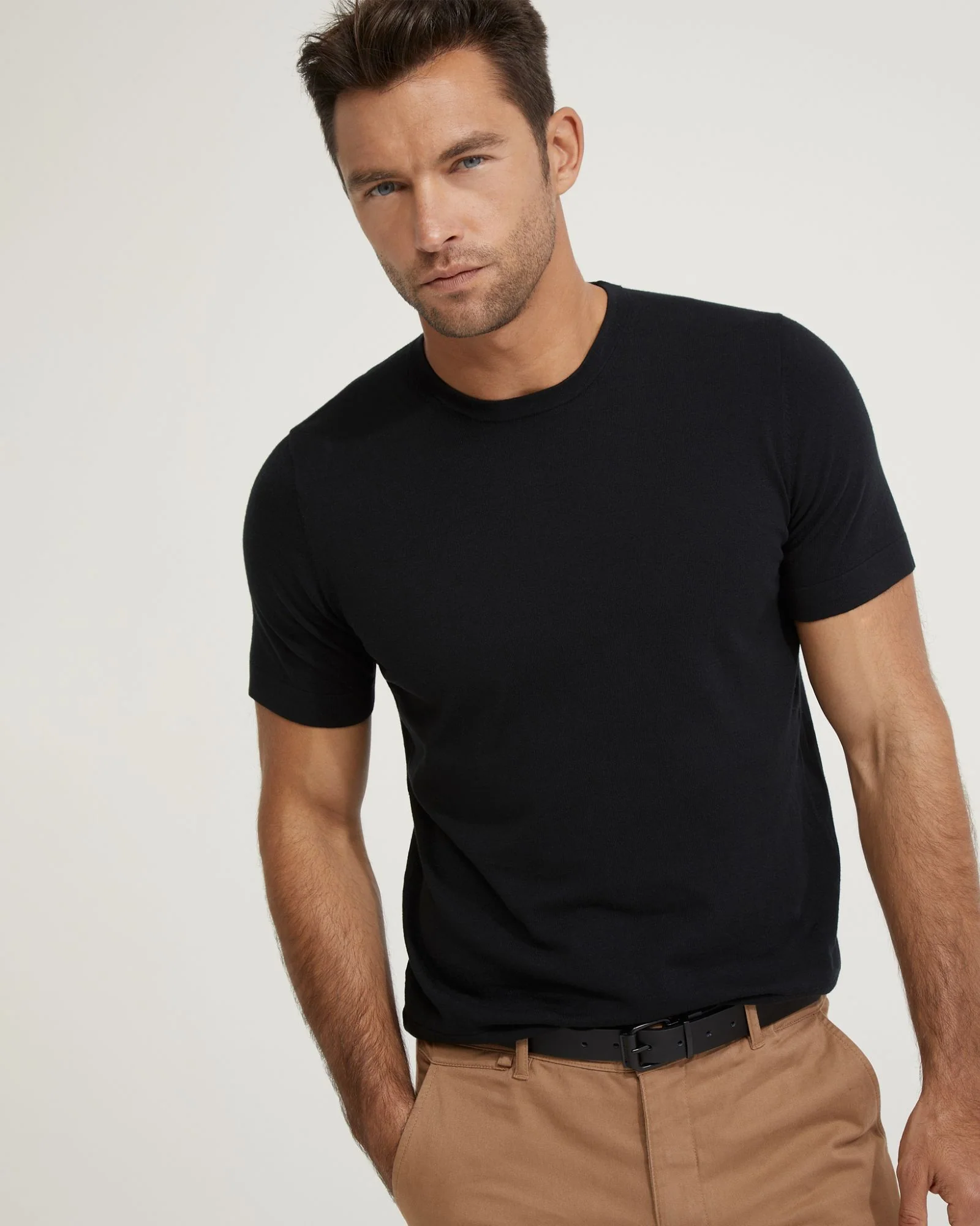 Theodore Crew Neck Knitted T-Shirt - Image 16