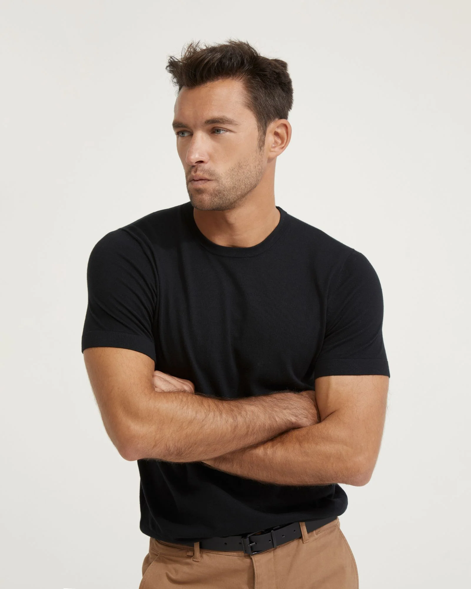 Theodore Crew Neck Knitted T-Shirt - Image 19