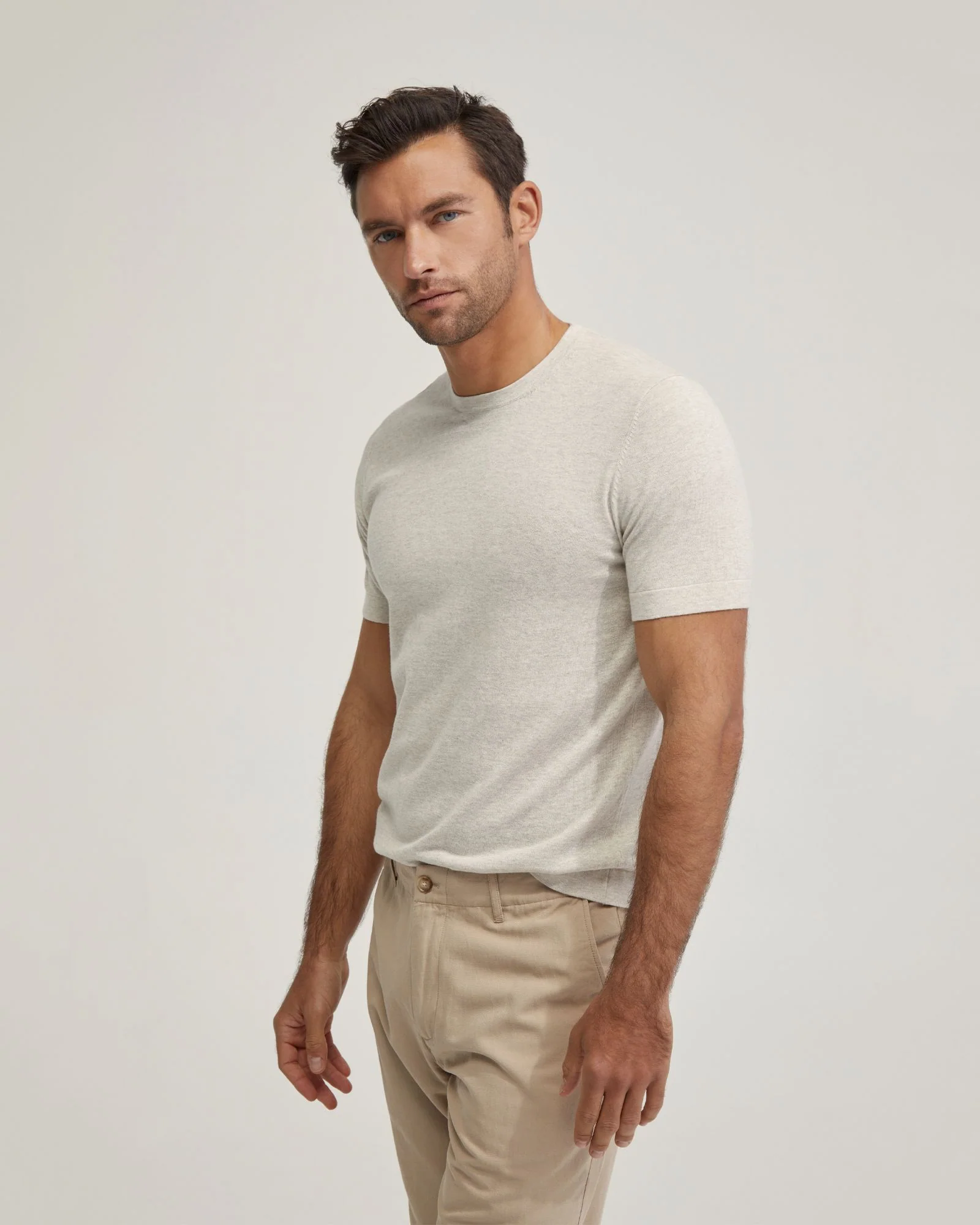 Theodore Crew Neck Knitted T-Shirt - Image 8
