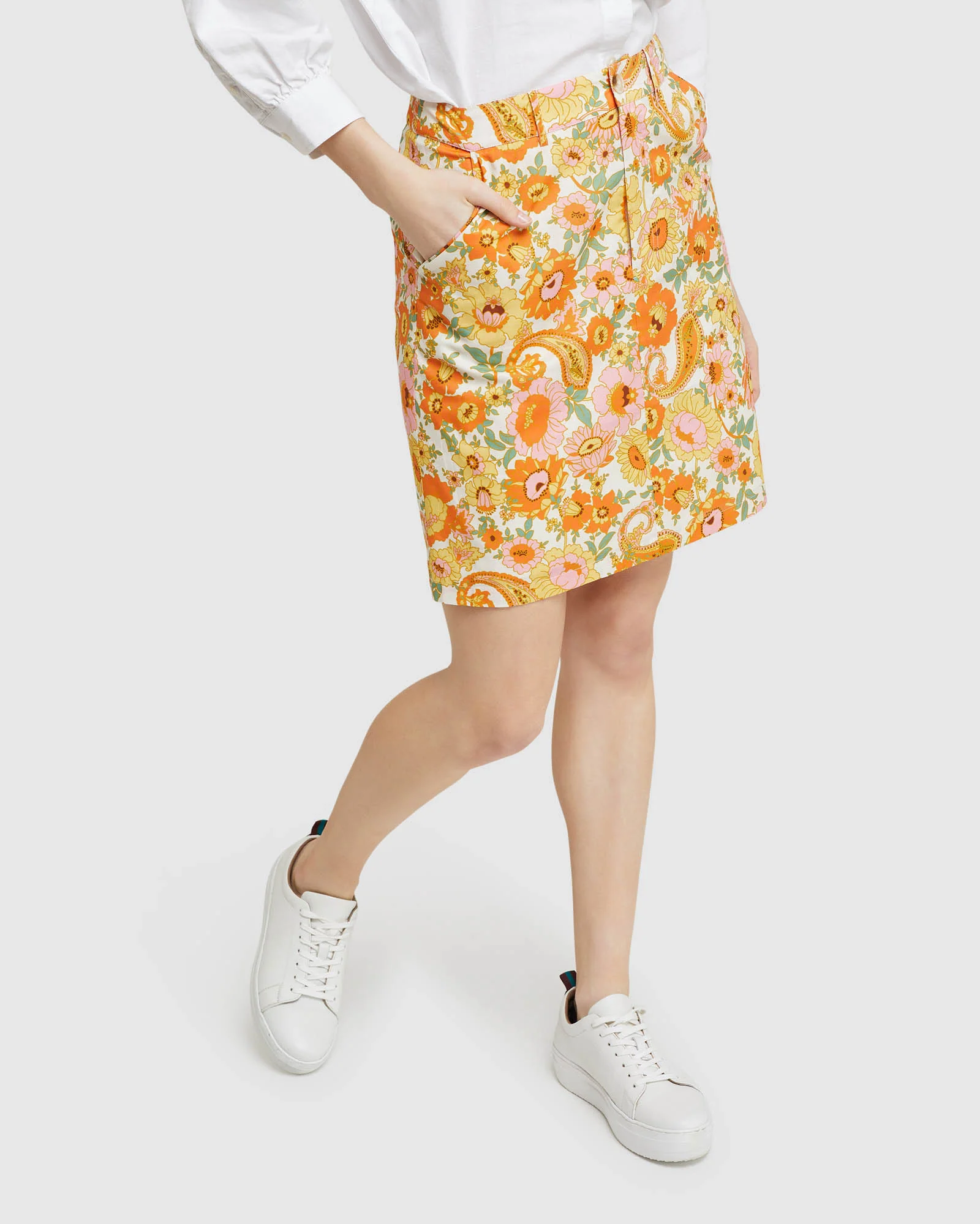 Tito Retro Floral Skirt - Image 4
