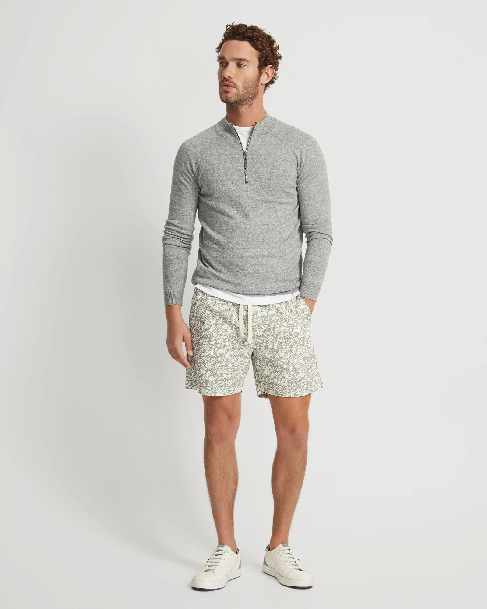 Toby Linen Cotton Printed Shorts - Image 11