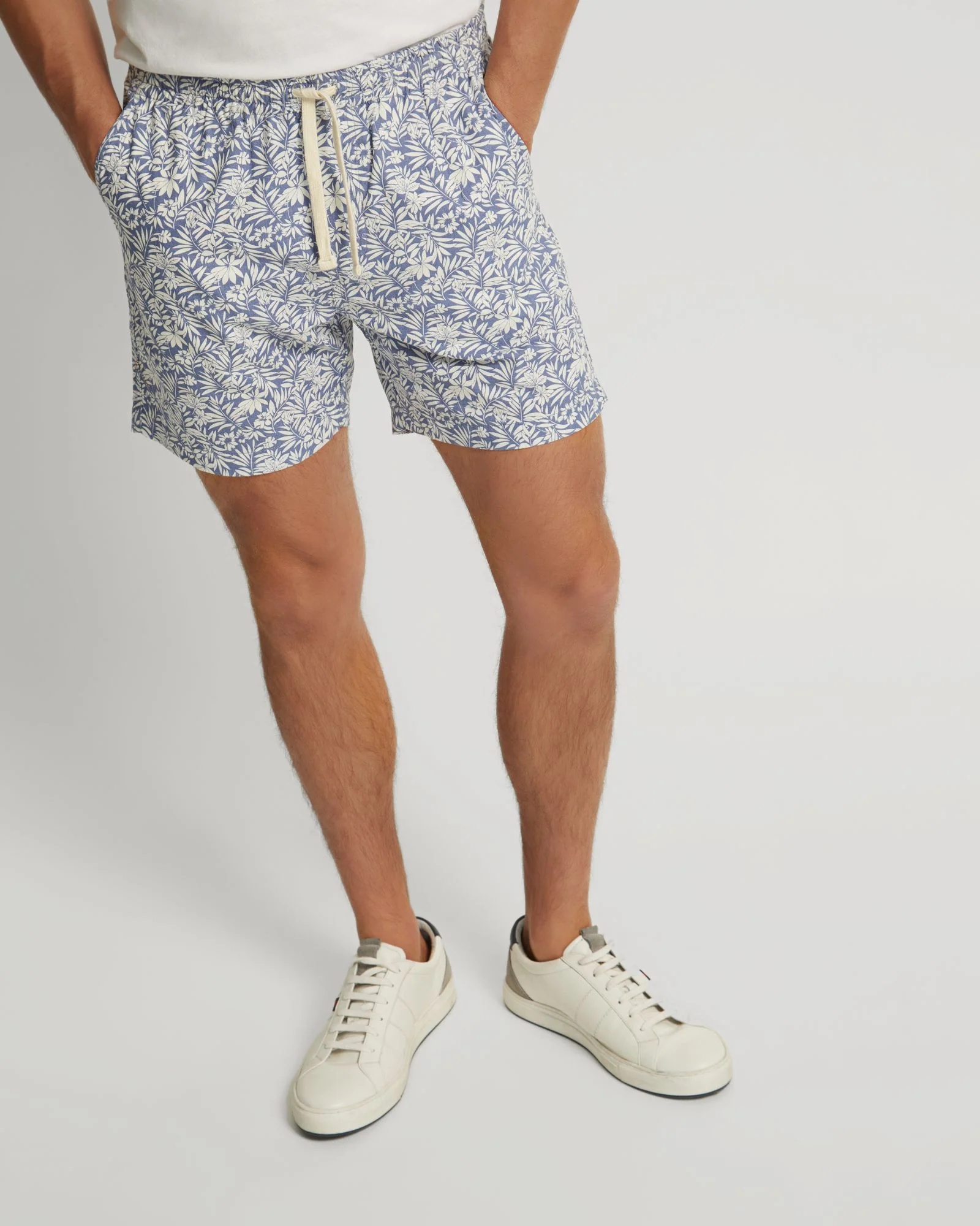Toby Linen Cotton Printed Shorts - Image 4