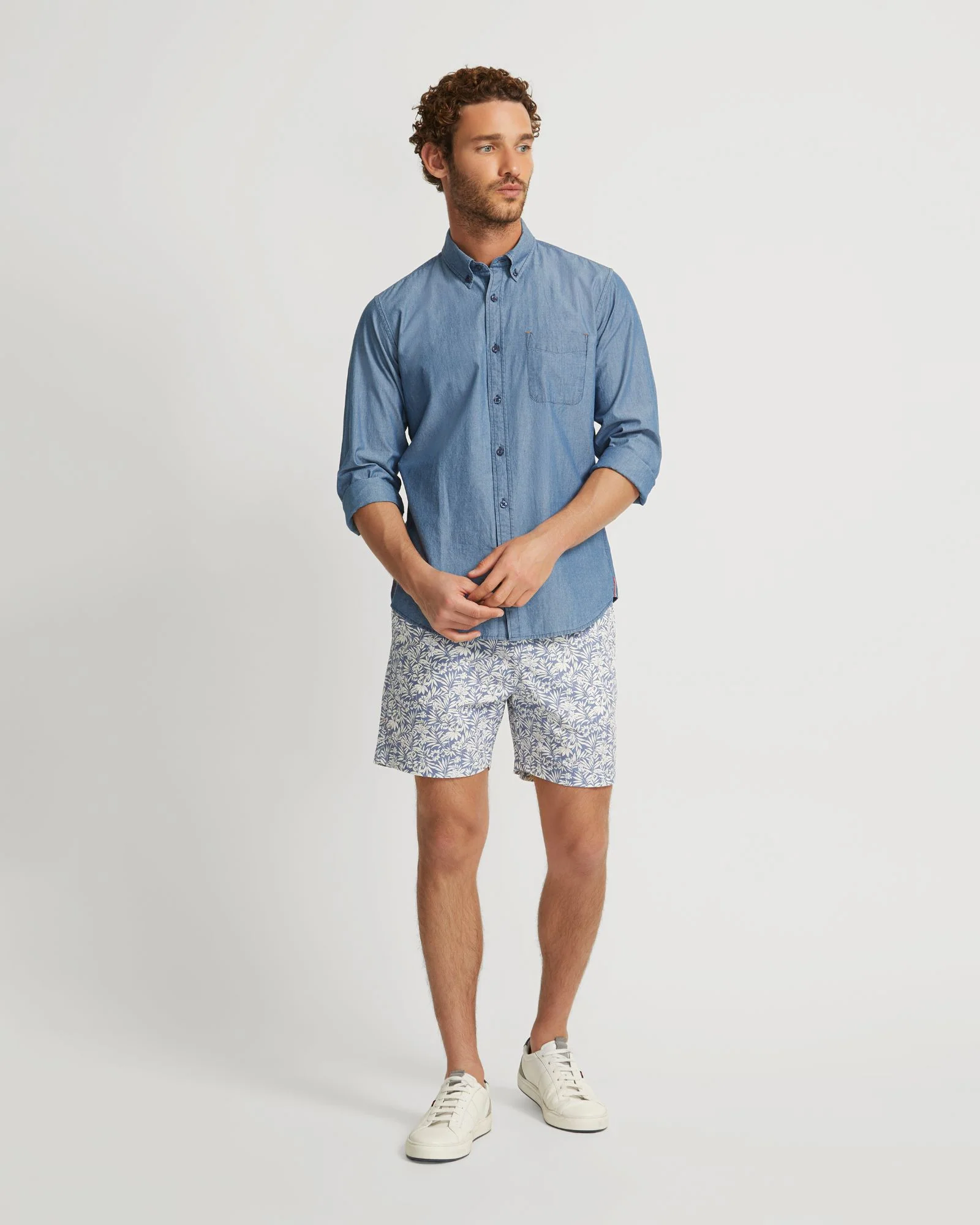 Toby Linen Cotton Printed Shorts - Image 5