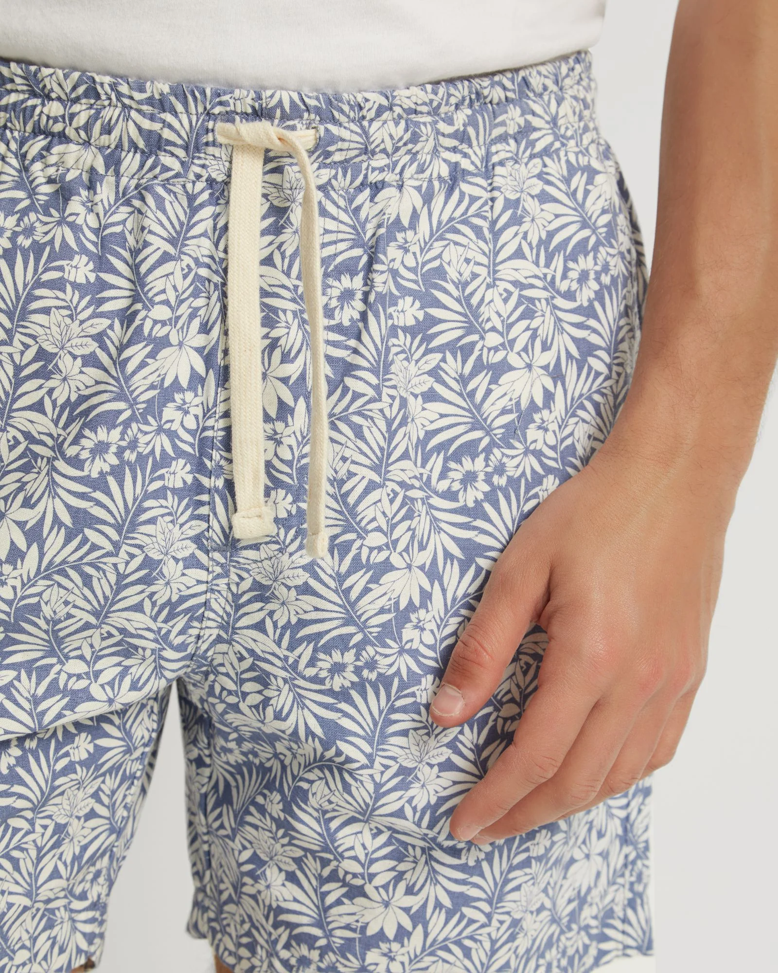 Toby Linen Cotton Printed Shorts - Image 6