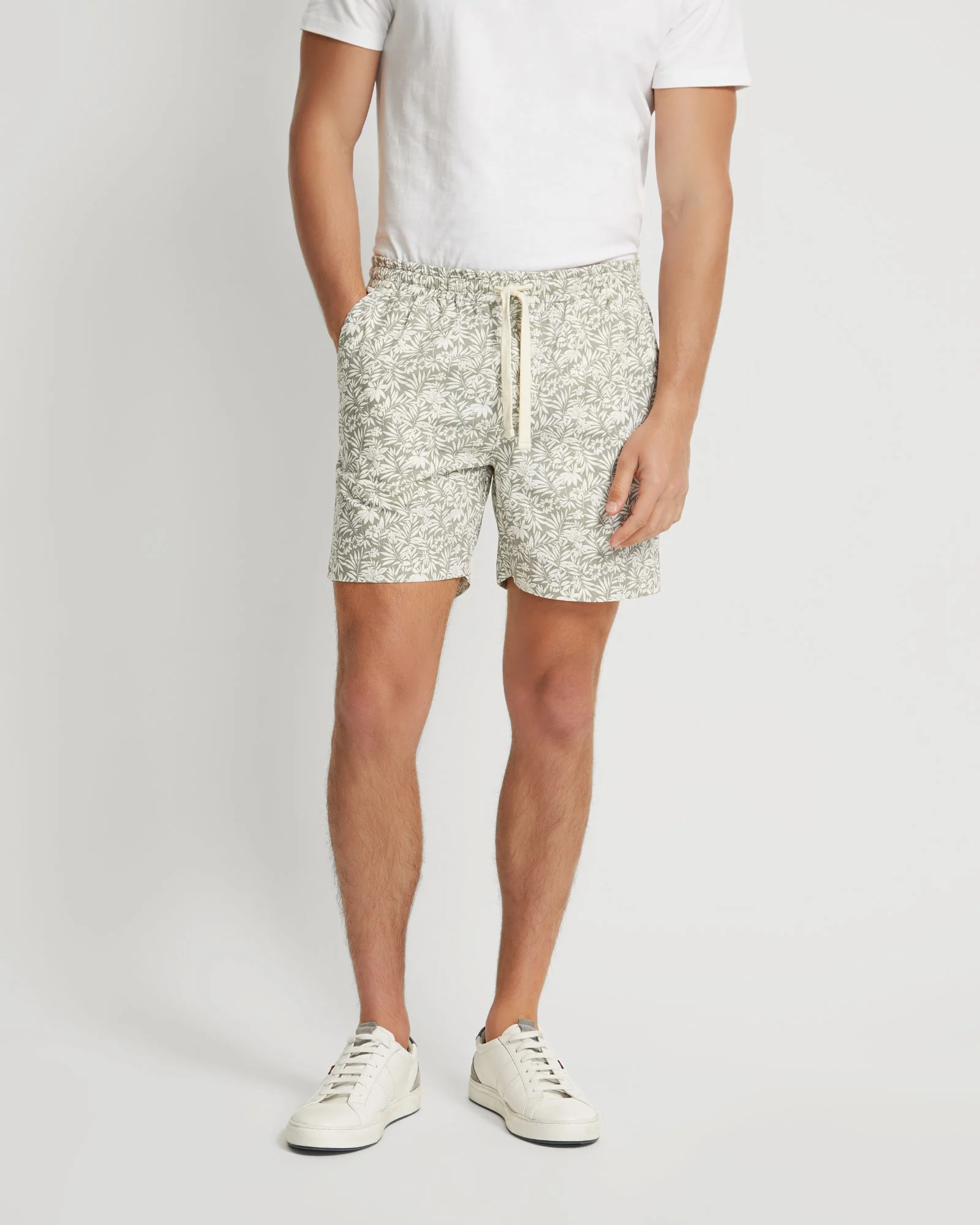 Toby Linen Cotton Printed Shorts - Image 7