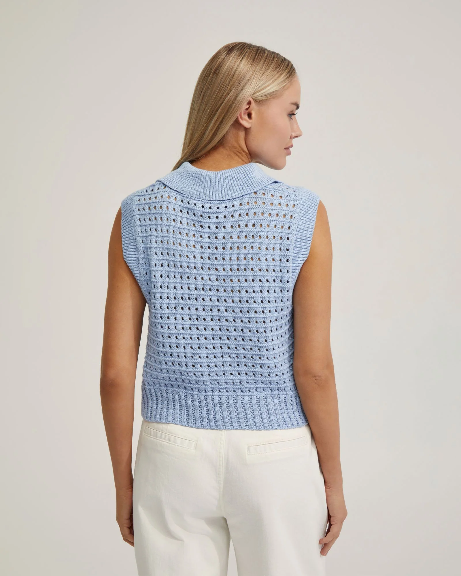 Tory Cotton Knitted Vest - Image 3