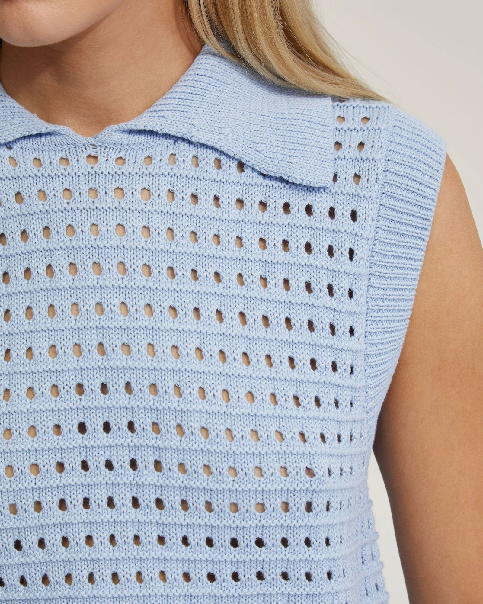 Tory Cotton Knitted Vest - Image 6