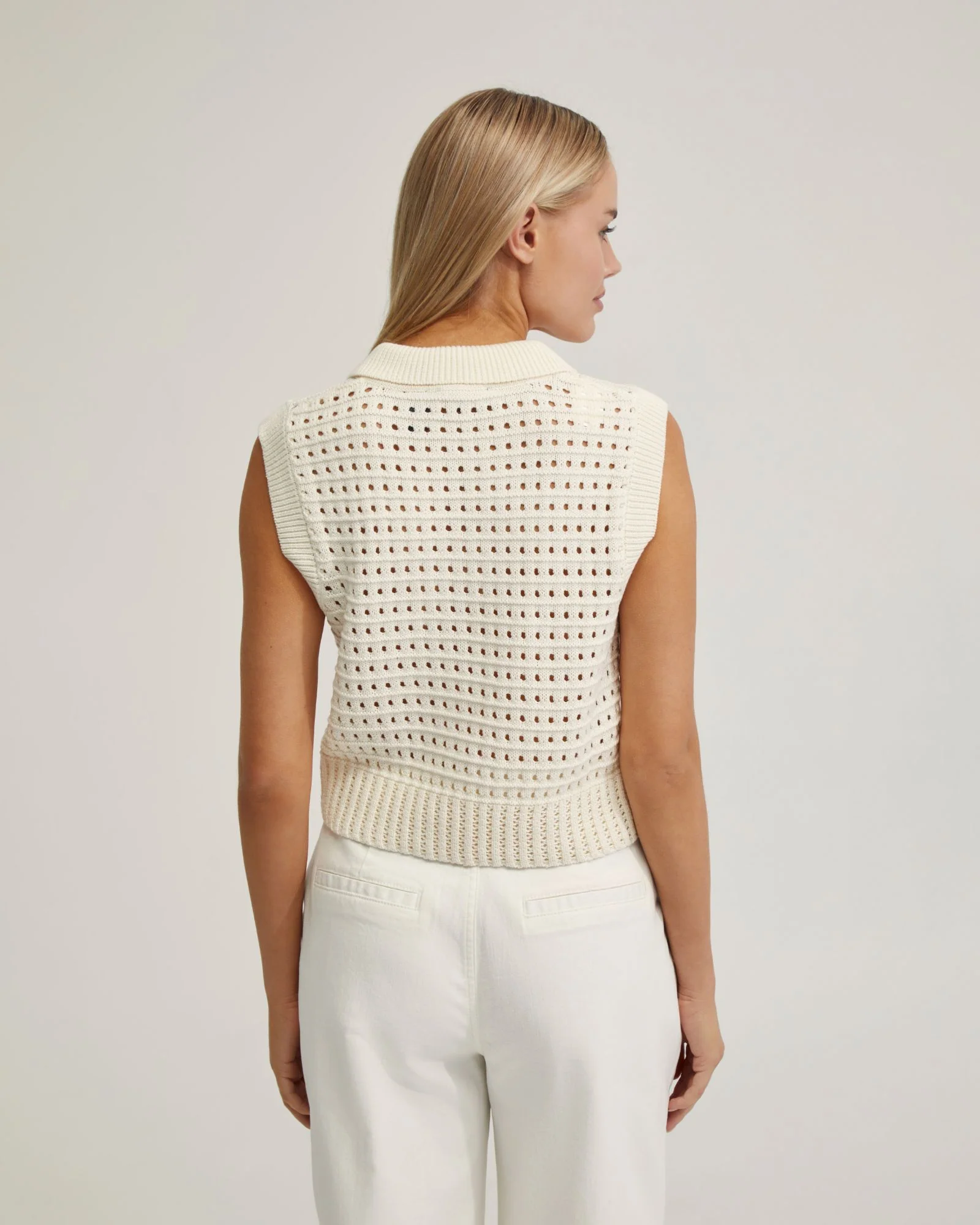 Tory Cotton Knitted Vest - Image 9