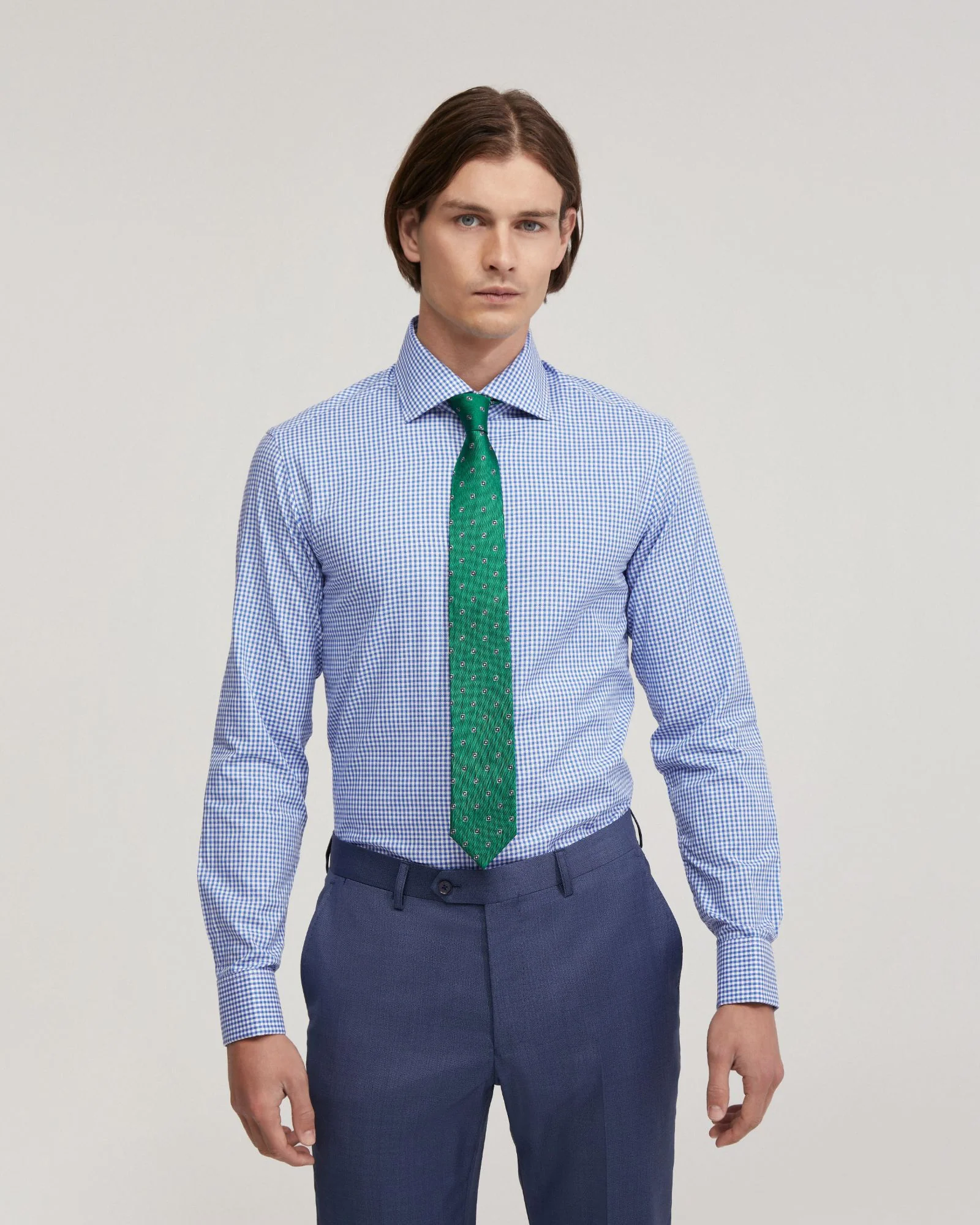 Trafalgar French Cuff Check Shirt - Image 5