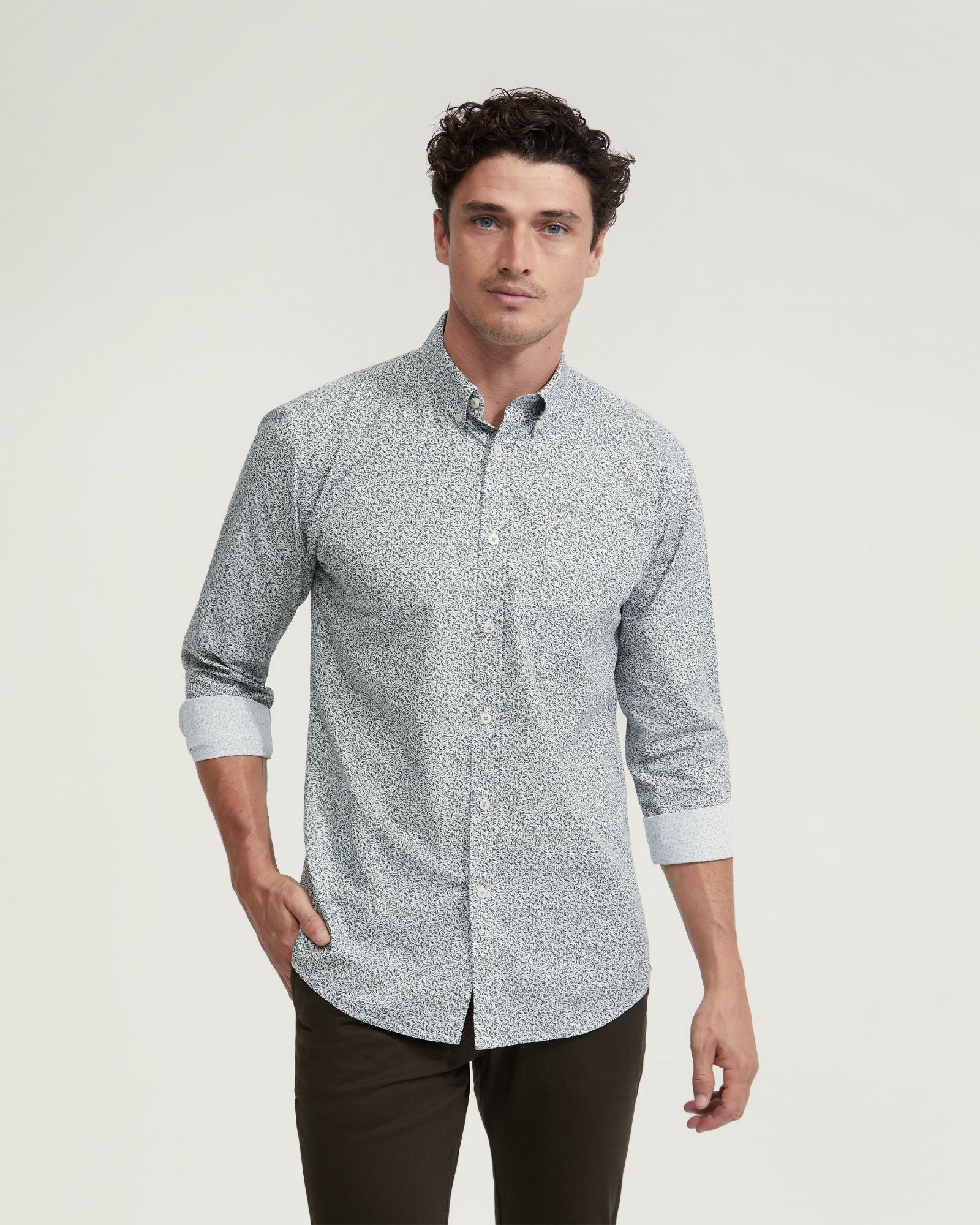 Uxbridge Printed Cotton Shirt - Image 5