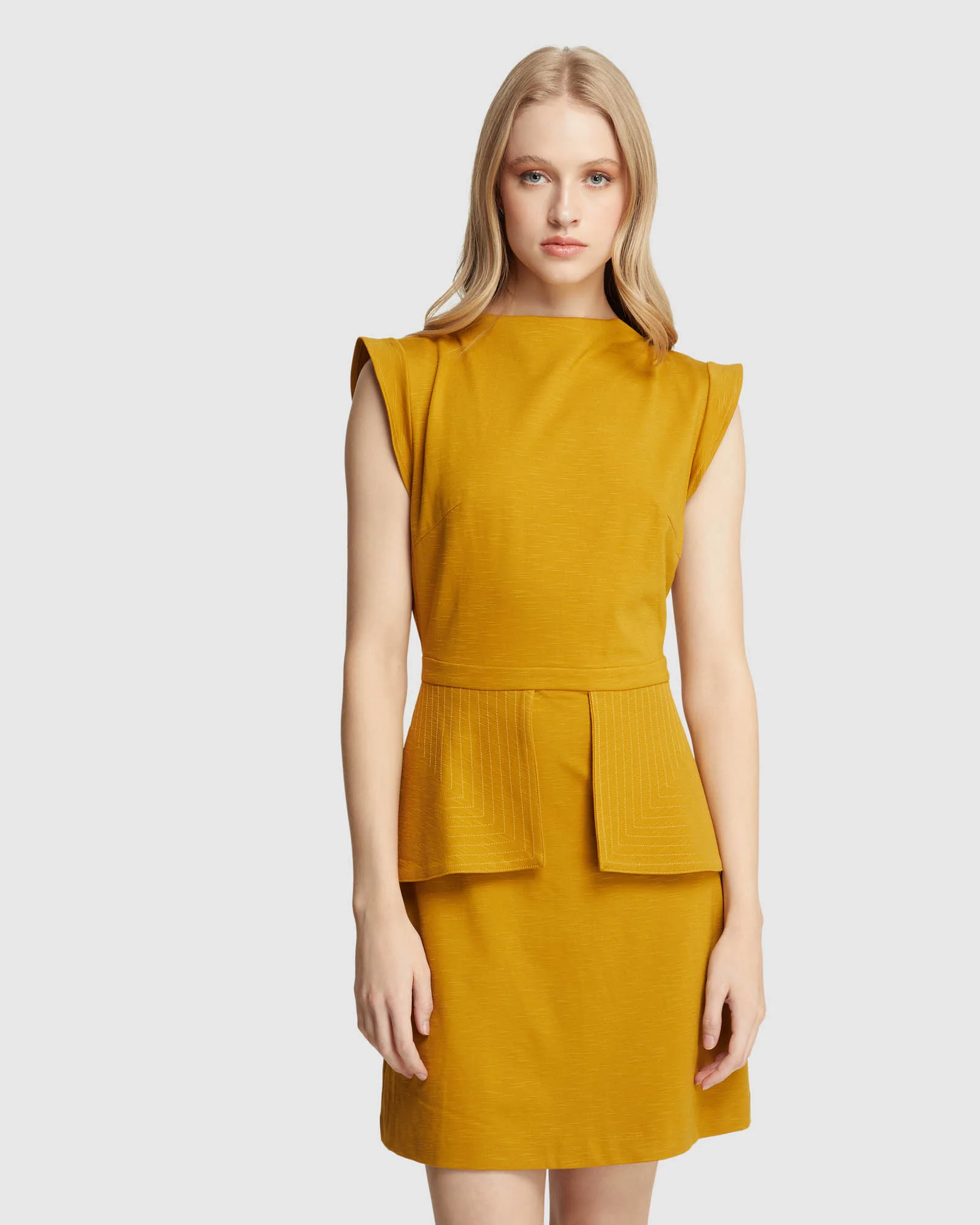 Vera Ponti Peplum Mini Dress - Image 8