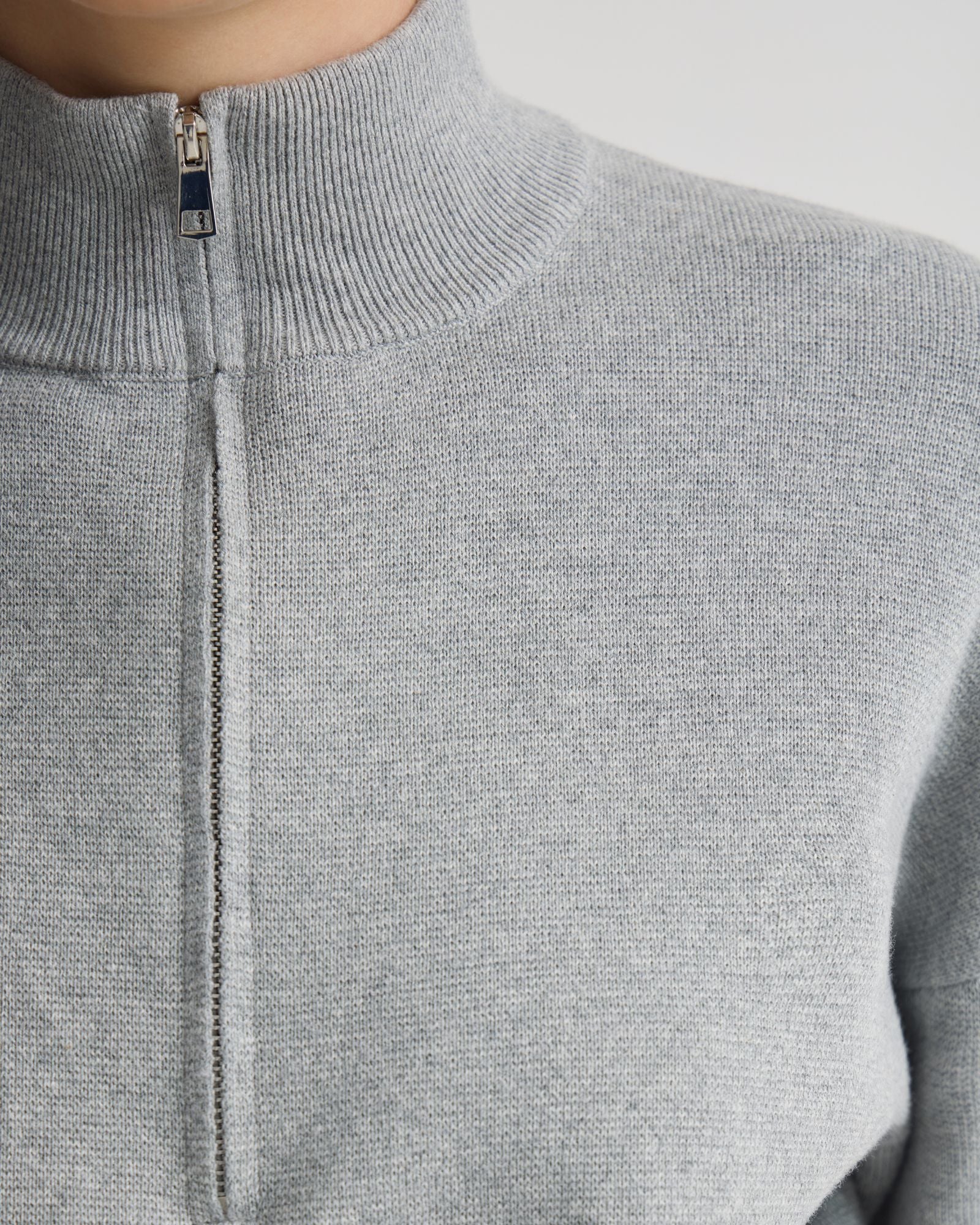 Victoria Crop Zip Neck Knit - Image 6