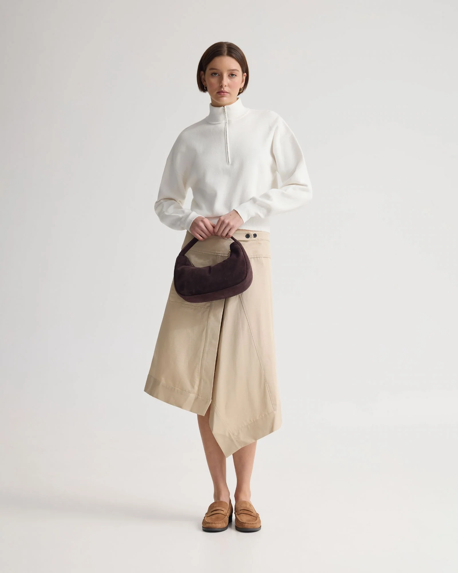 Victoria Crop Zip Neck Knit - Image 7
