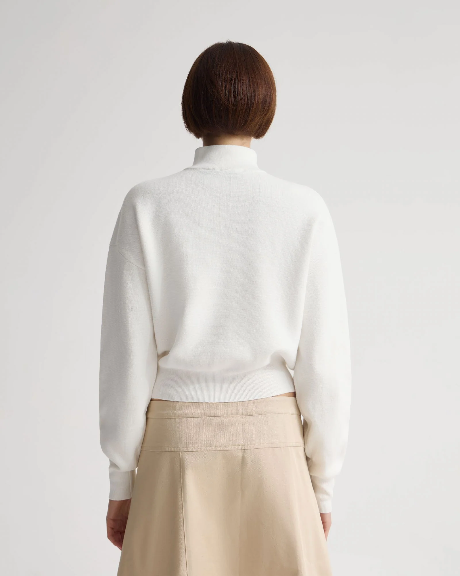 Victoria Crop Zip Neck Knit - Image 9