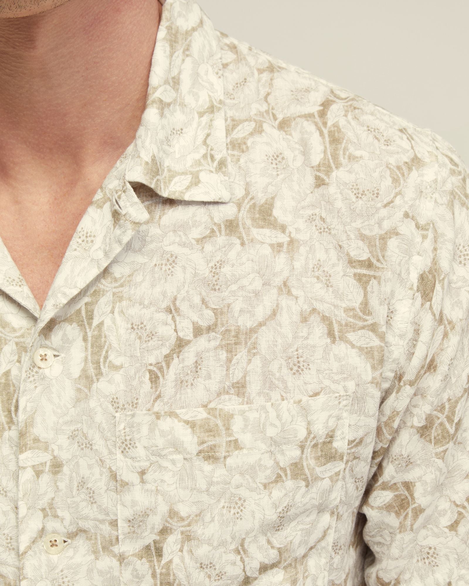 Vinny Linen Blnd Printed Short Sleeve Shirt - Image 6