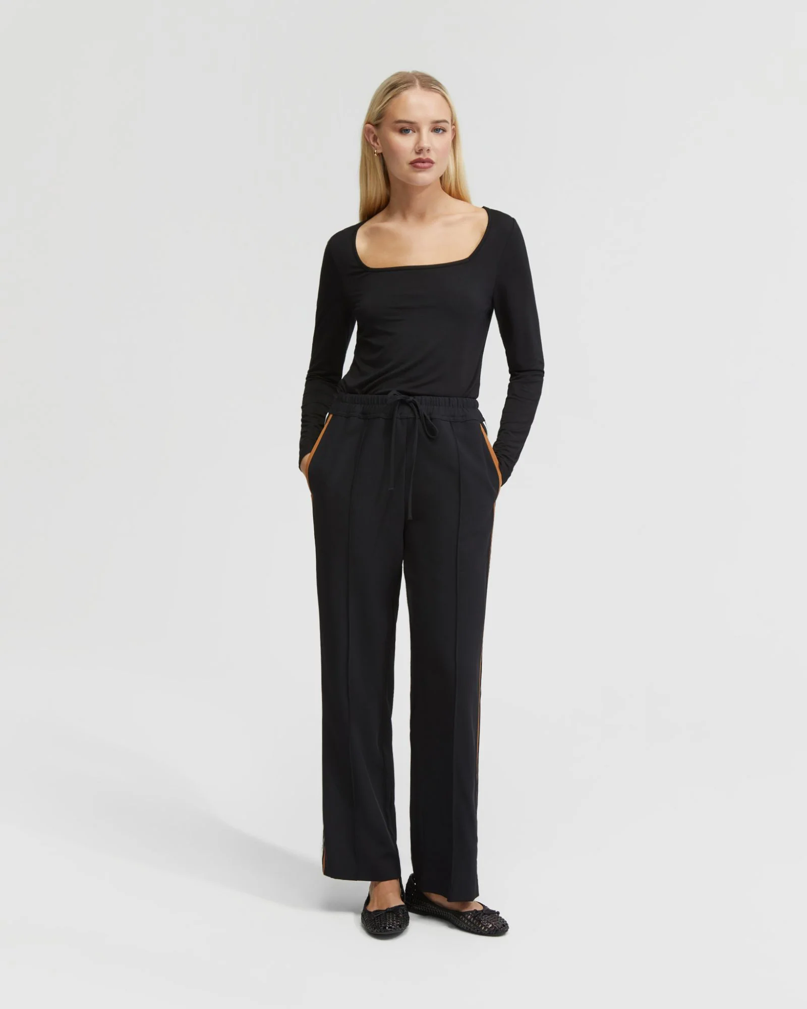 Violet Contrast Stripe Pants - Image 11