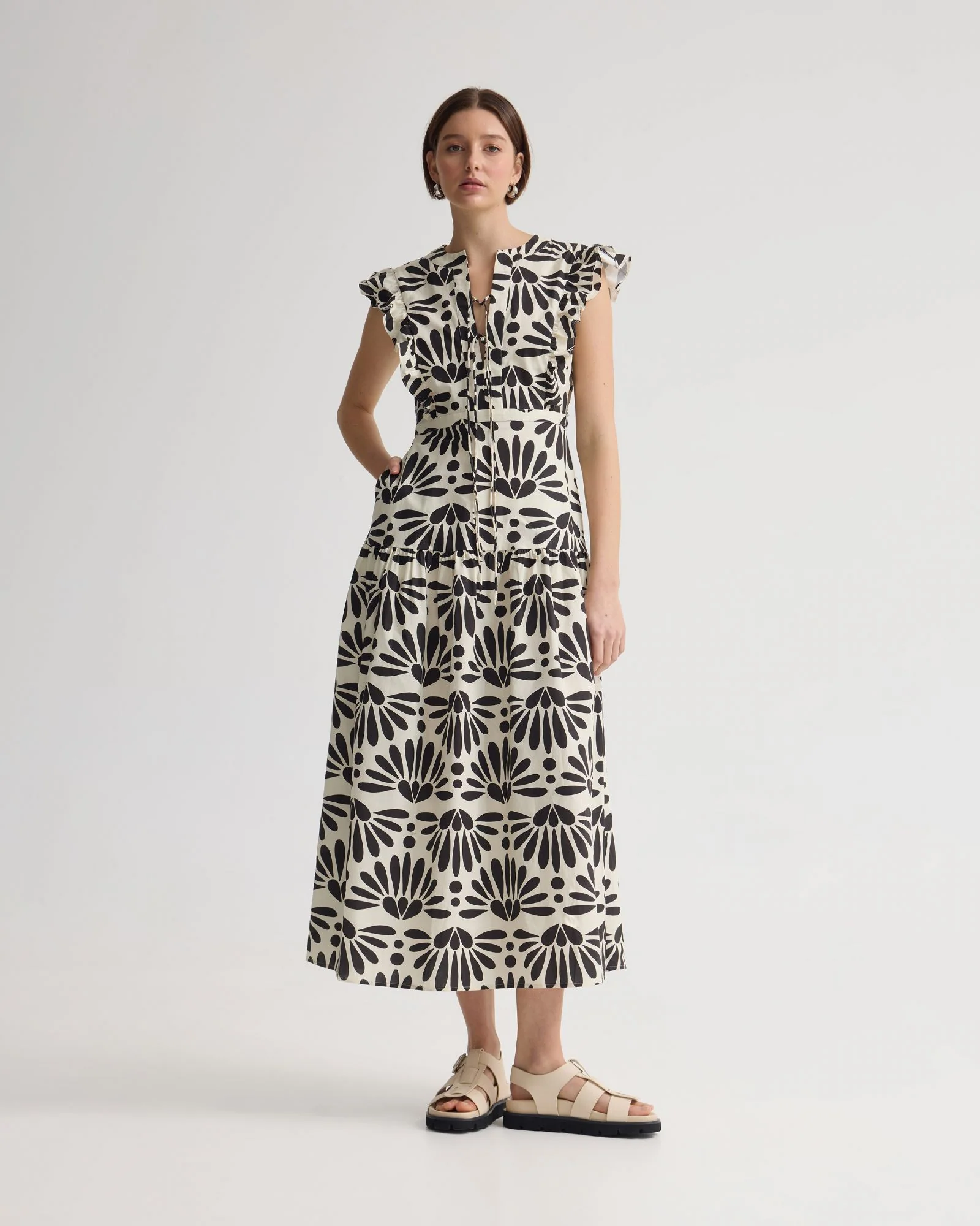 Willa Geo Print Dress - Image 5