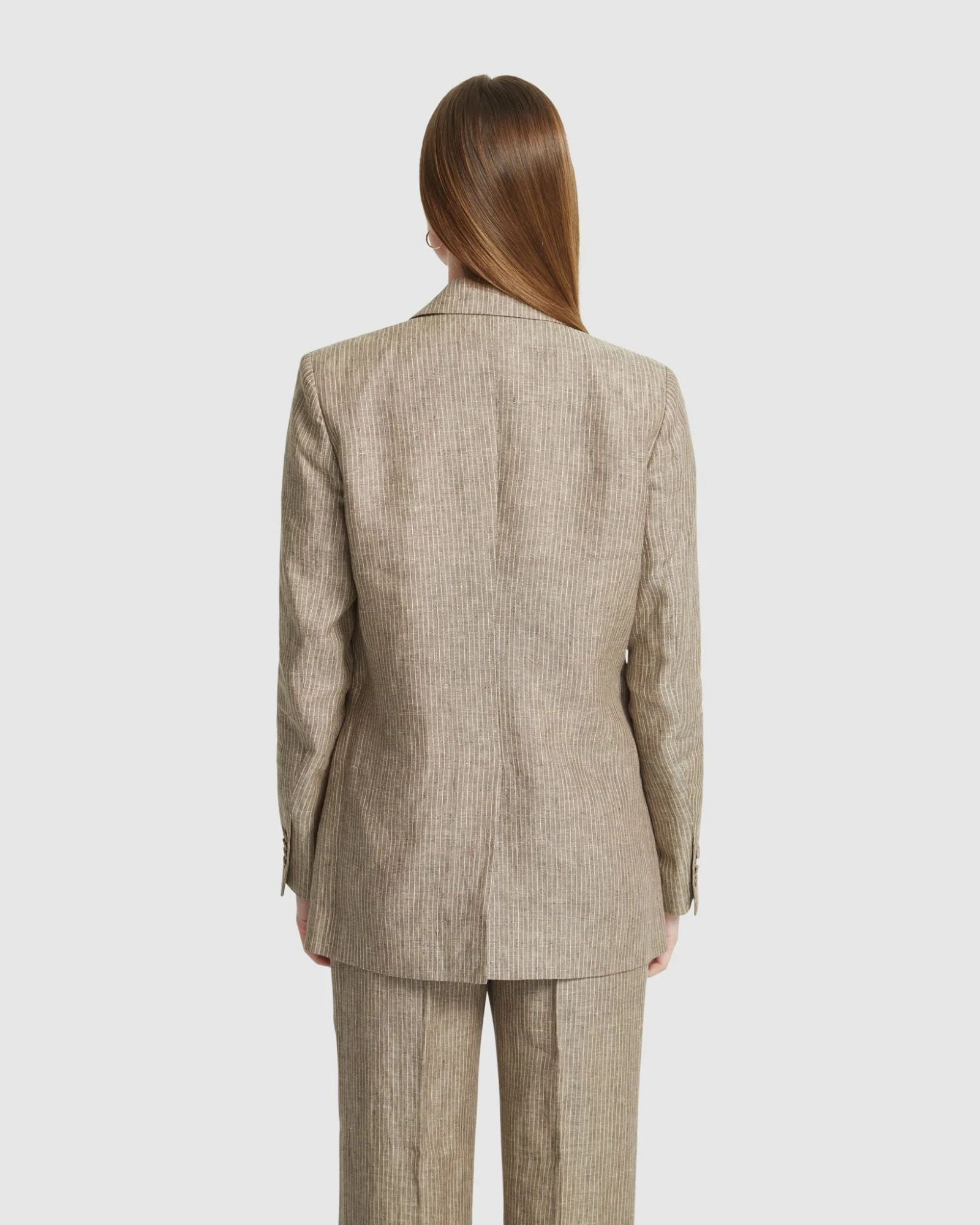 Willow Linen Pinstripe Jacket - Image 3