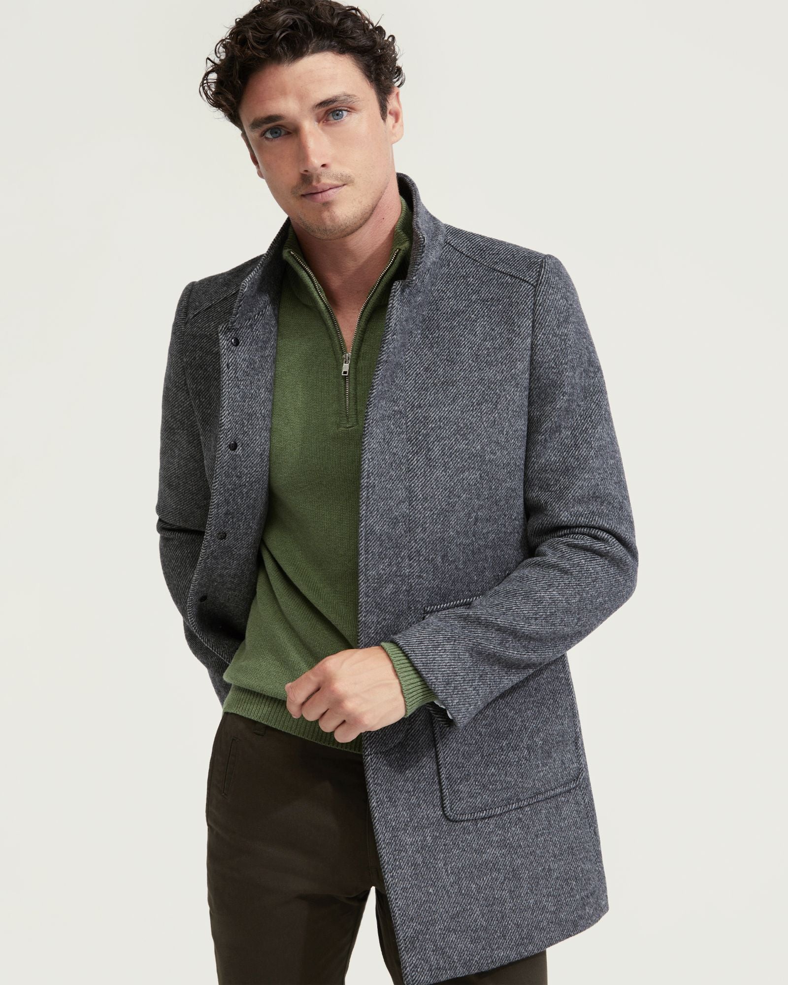 Wilson Wool Blend Twill Overcoat - Image 4