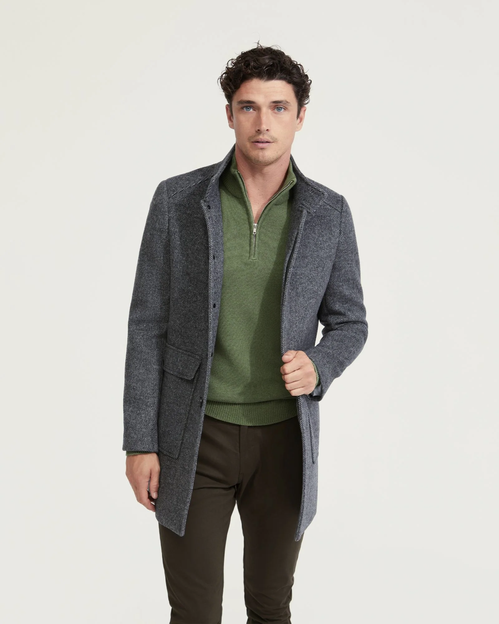 Wilson Wool Blend Twill Overcoat - Image 5