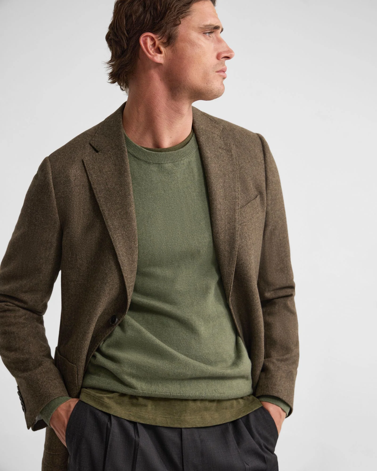 Wordsworth Luxury Herringbone Blazer - Image 10